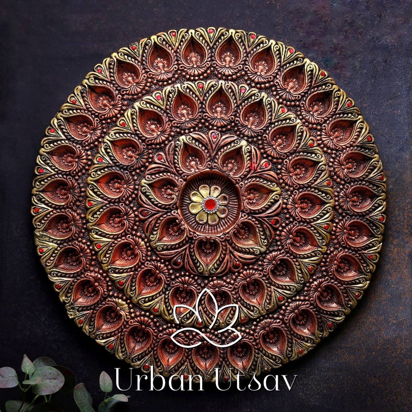 Terracotta 51 Diya Thali