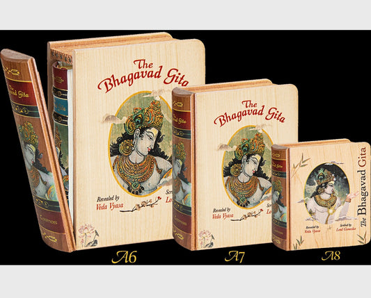 The Bhagavad Gita - Wooden Boxed Editions (A6, A7, A8 Sizes)