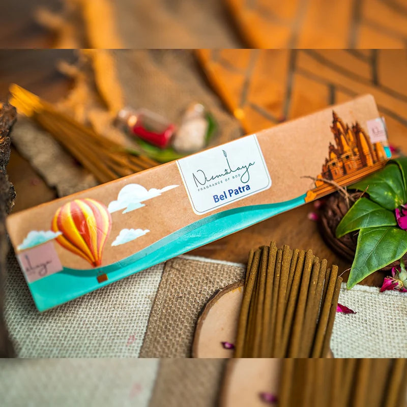 Nirmalaya Bel Patra Incense Sticks - From The Temples of Madhya Pradesh - 40 Sticks
