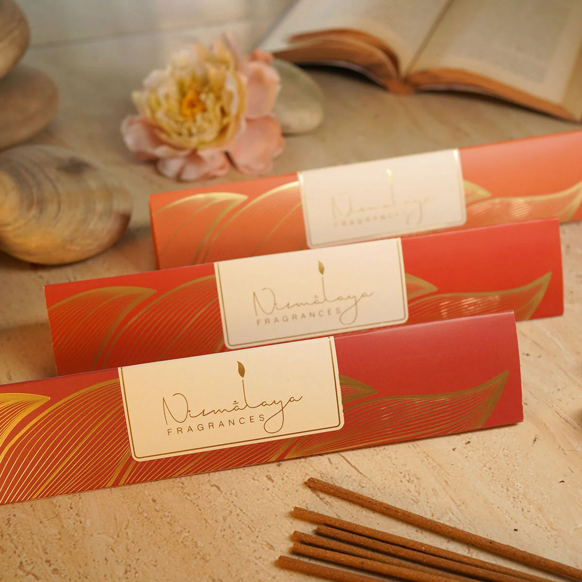 Nirmalaya - The Ittar Incense Sticks Collection - 3 Fragrances - 120 Sticks