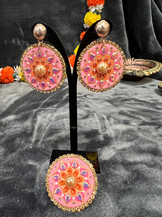 Mini Mandala Jhumka's & Ring