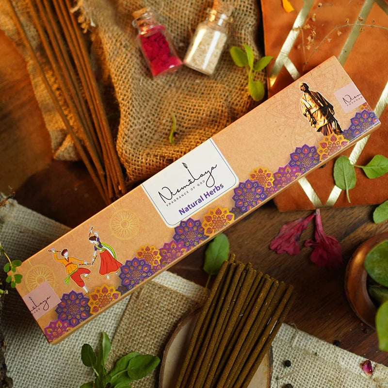 Nirmalaya Natural Herbs Incense - The Grandeur of Gujarat - 40 Sticks
