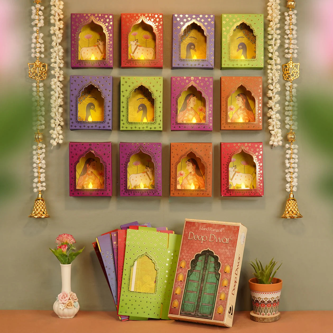 Deep Dwar - Set of 12 Jharokha boxes