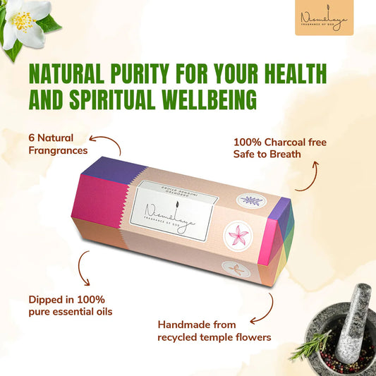 Nirmalaya Incense Sticks - 6 Fragrances - 240 Sticks