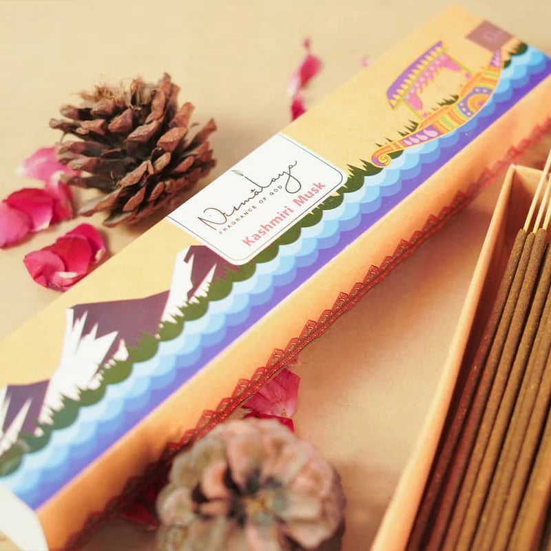Nirmalaya Kashmir Musk Incense Sticks - Heavenly Fragrances of Kashmir - 40 Sticks