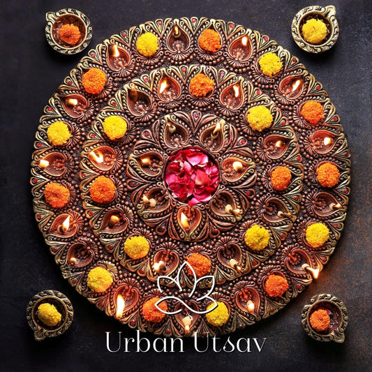 Terracotta 51 Diya Thali