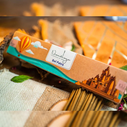 Nirmalaya Bel Patra Incense Sticks - From The Temples of Madhya Pradesh - 40 Sticks