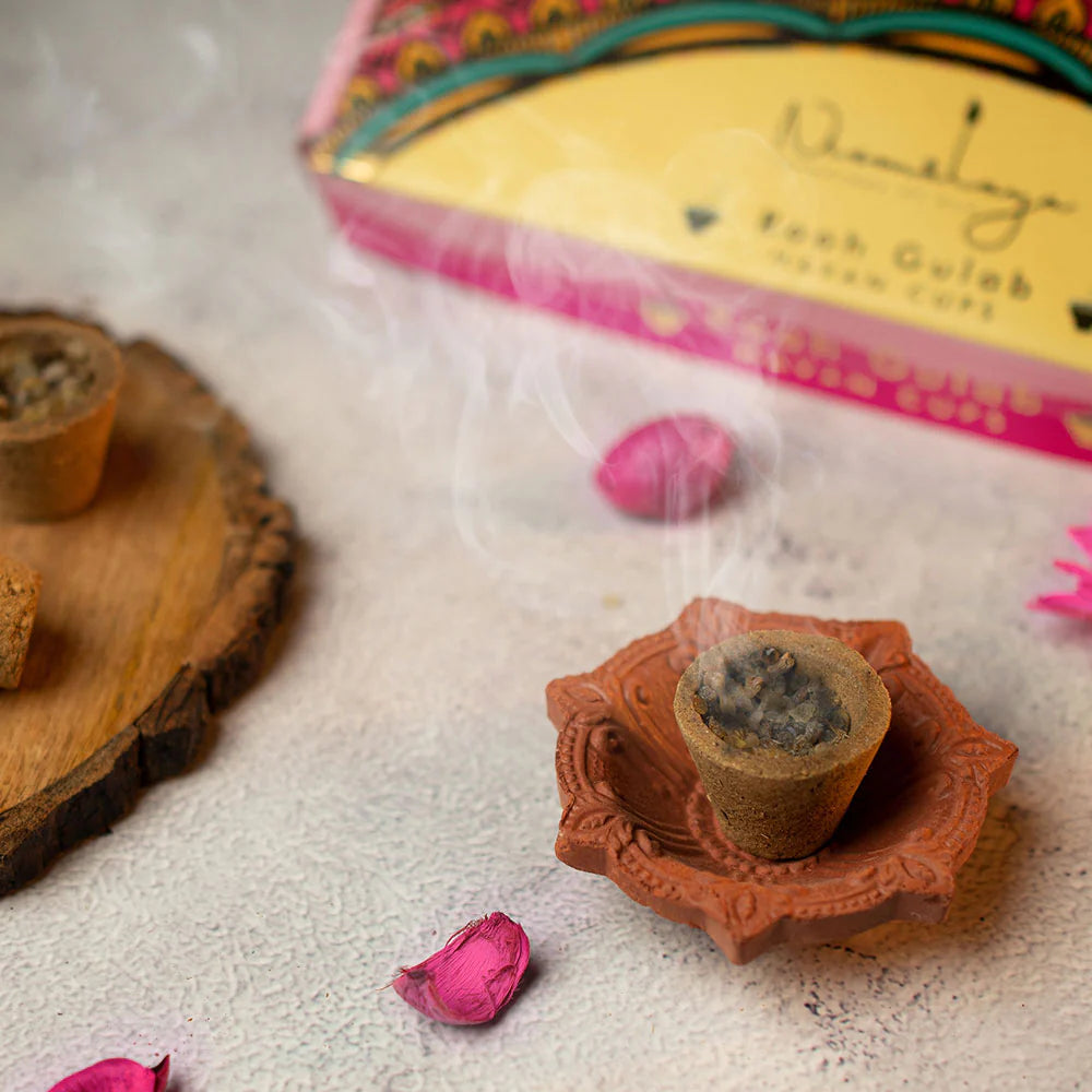 Nirmalaya Rooh Gulab Havan Cups