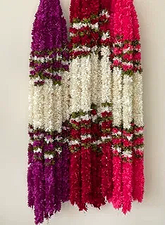 Fabric Flower strings - Set of 5
