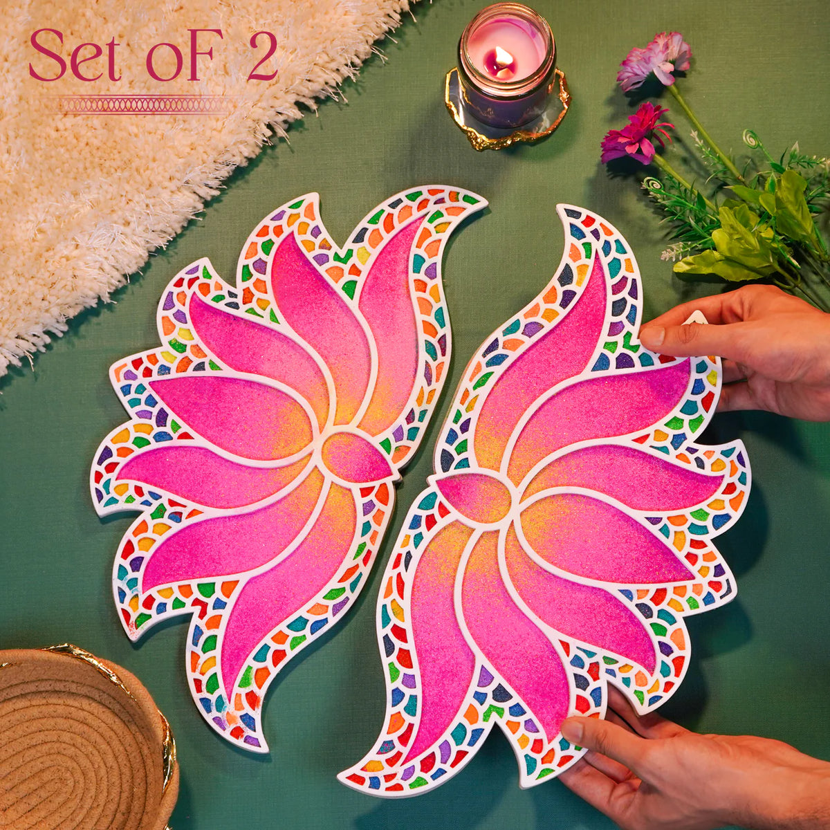 Lakshmi Rangoli - Set of 2