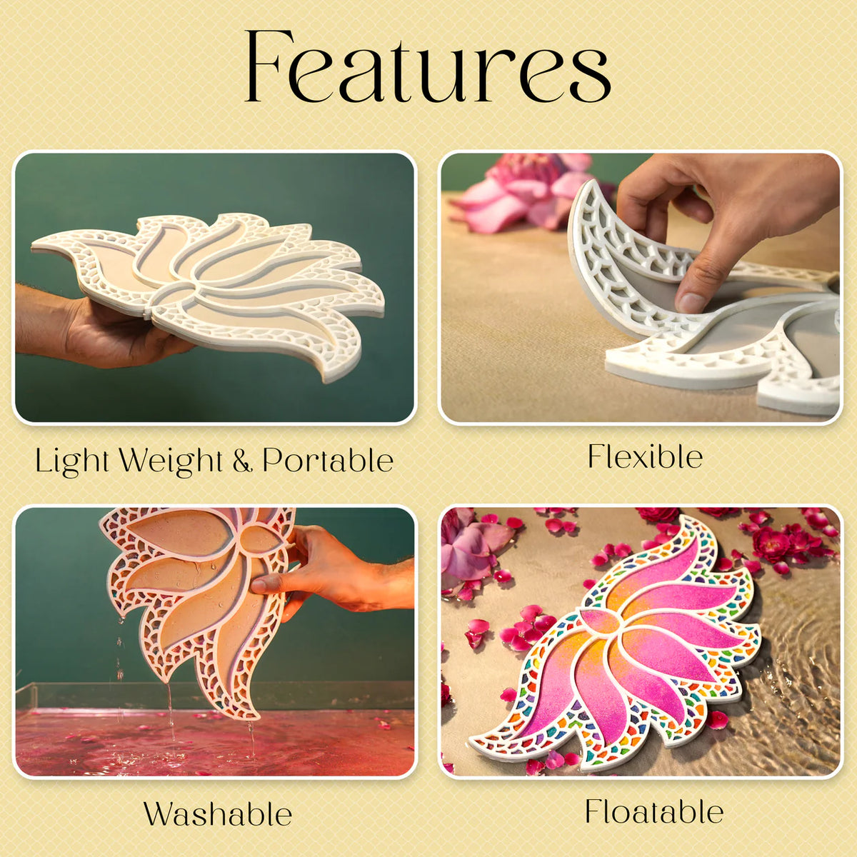 Lakshmi Rangoli - Set of 2
