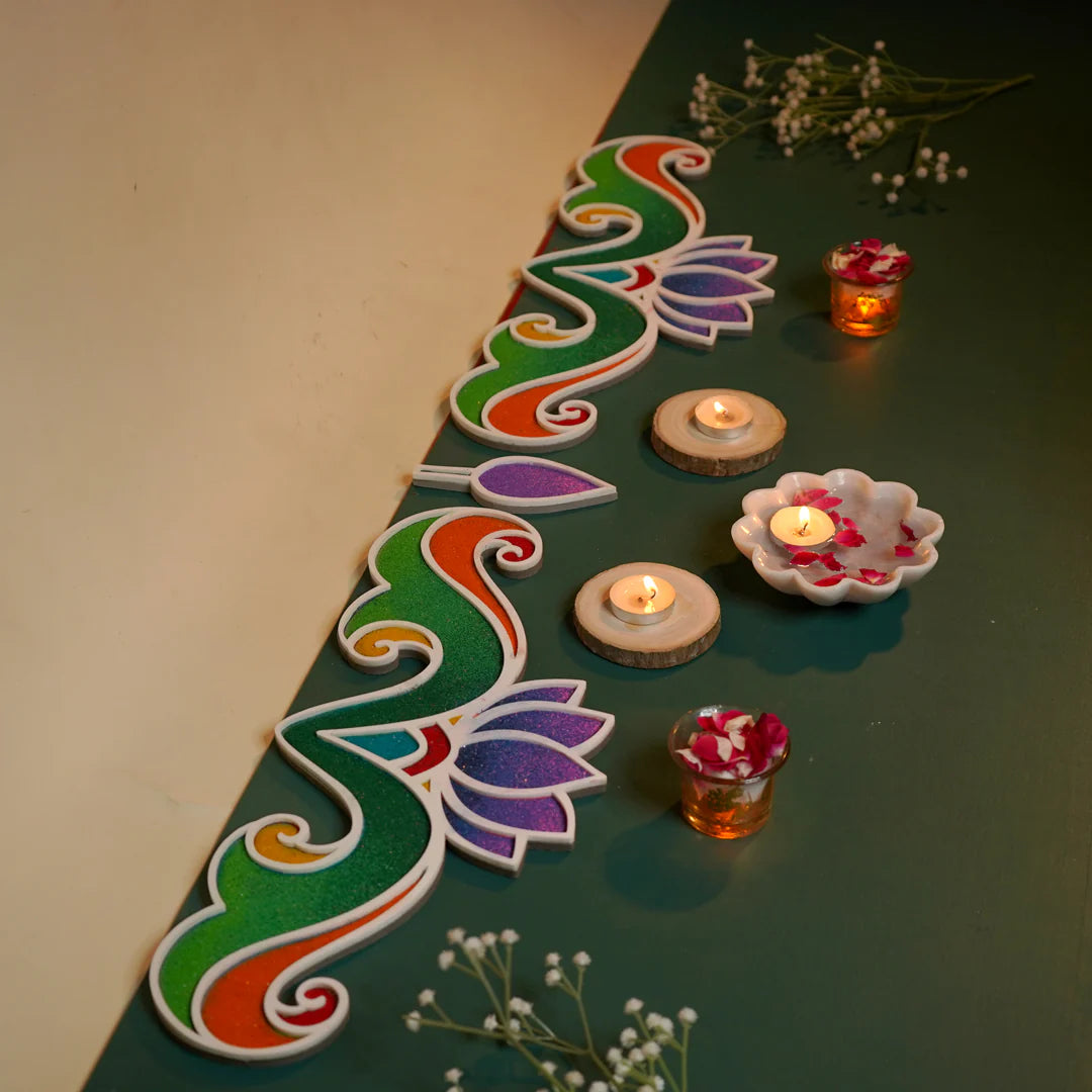 Kamal Border - Set of 6 Rangoli Stencils