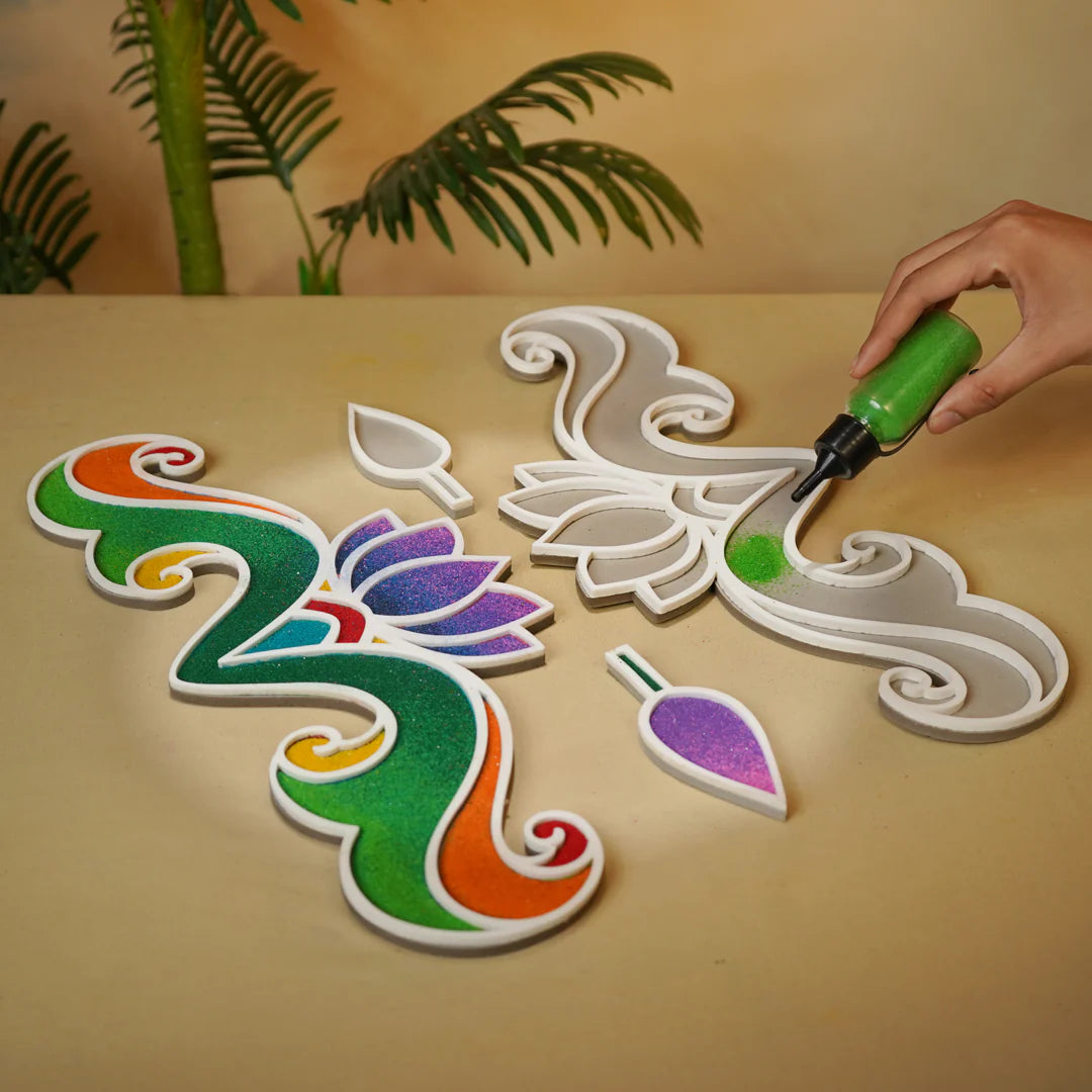 Kamal Border - Set of 6 Rangoli Stencils