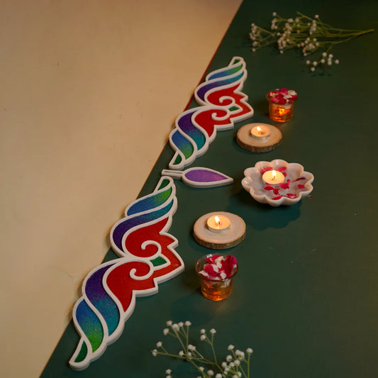 Kumud Border - Set of 6 Rangoli Stencils