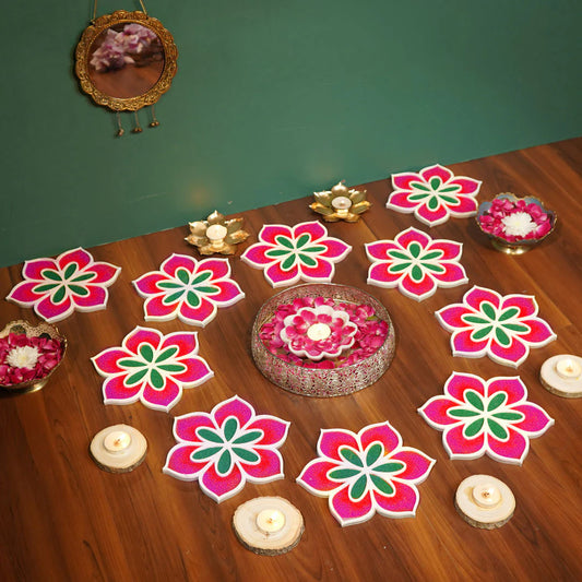 Garv Motif - Set of 10 Rangoli Stencils