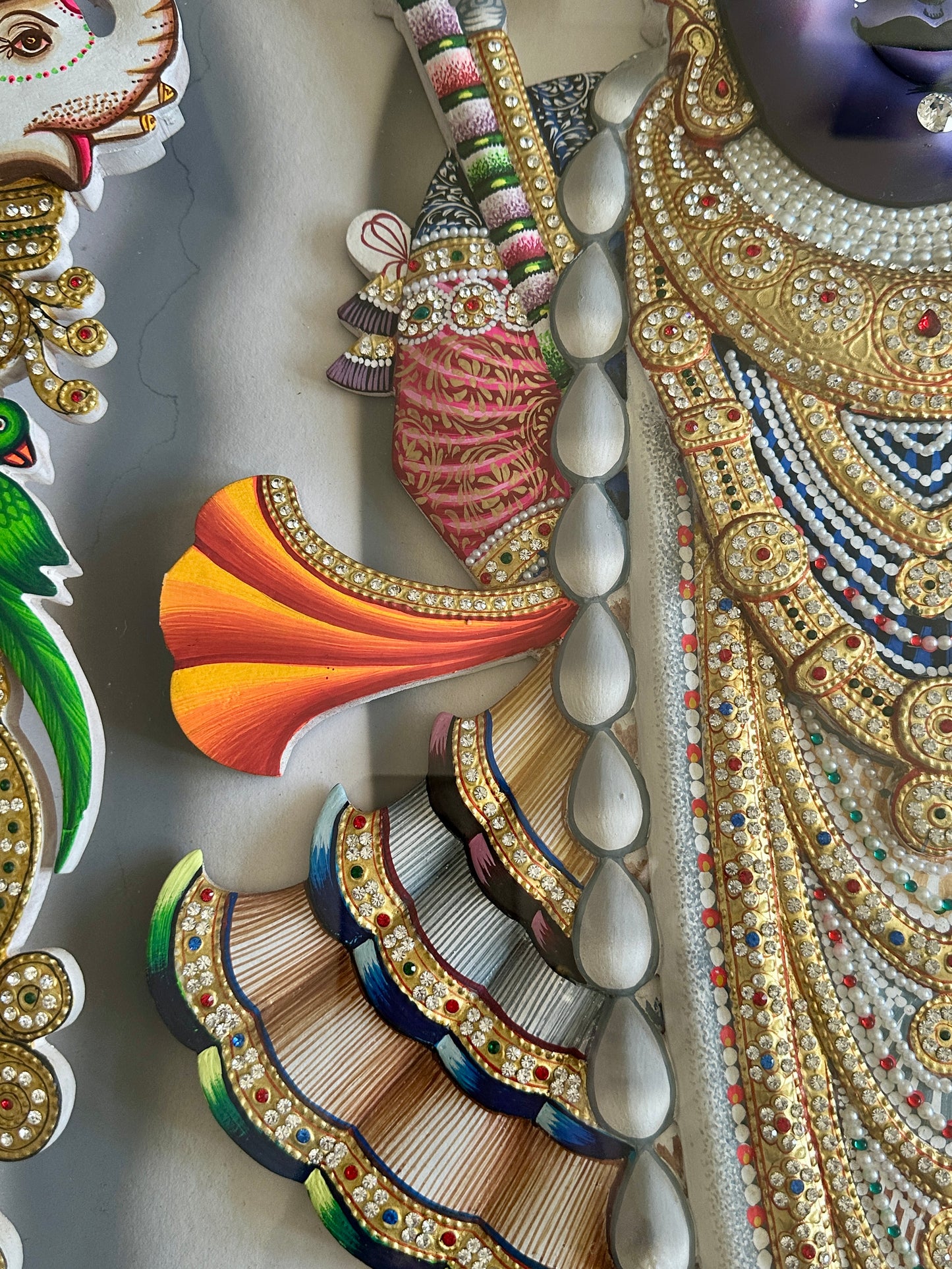 Shreenathji Rajbhog artwork featuring rich and vibrant colour palette