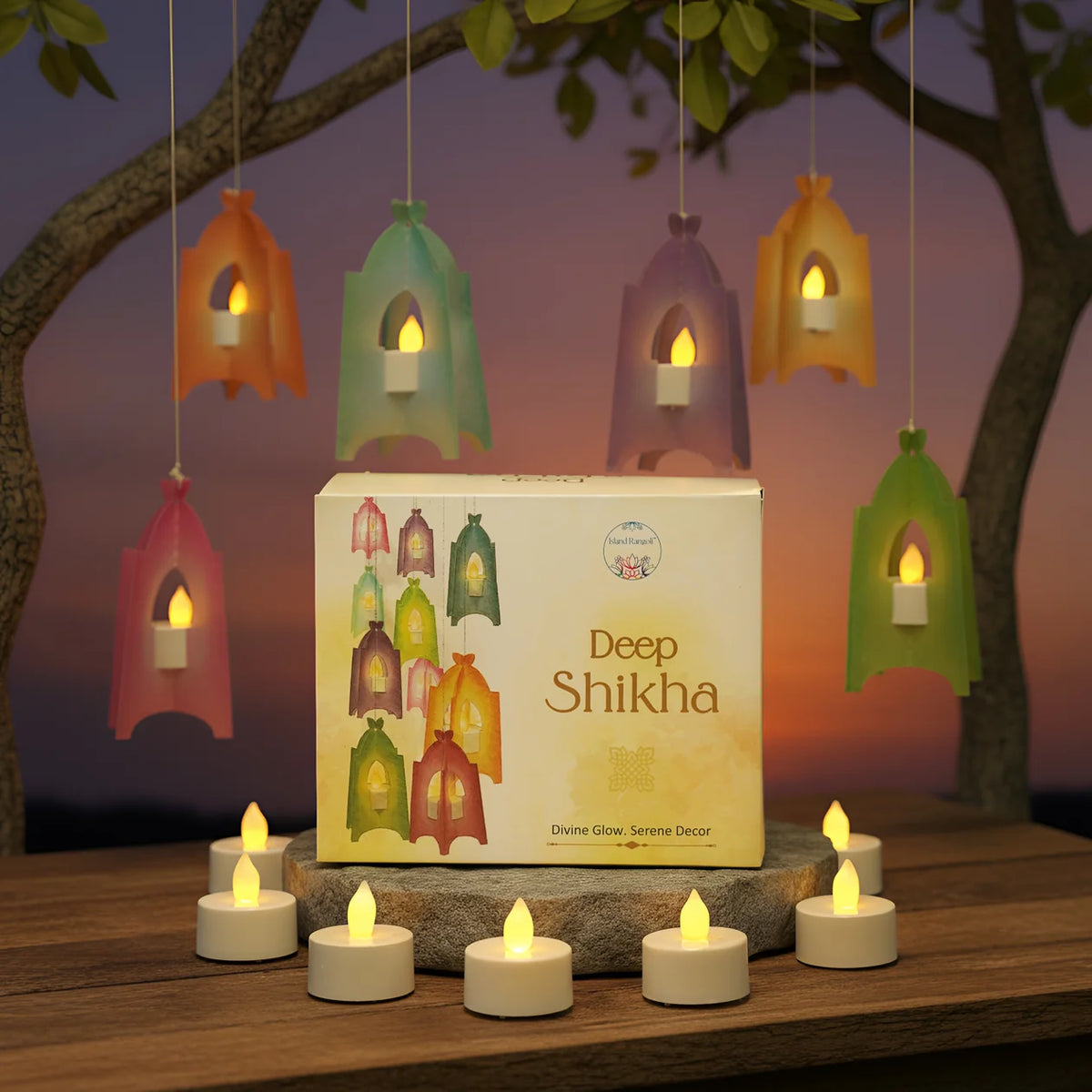 Deep Shikha – Wall Lanterns Decor (Set of 6)