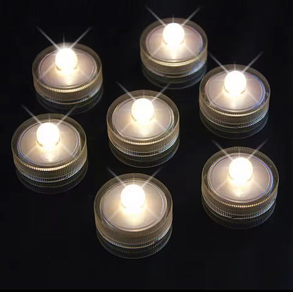 Warm White/Yellow LED Tealight Diya Lamps – Realistic Flame Look – Battery Operated – Set of 12 – Perfect for Diwali, Navratri & Festive Décor