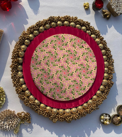 Basic Beaded Rangoli Platter