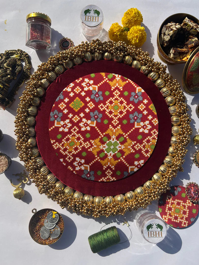 Basic Beaded Rangoli Platter