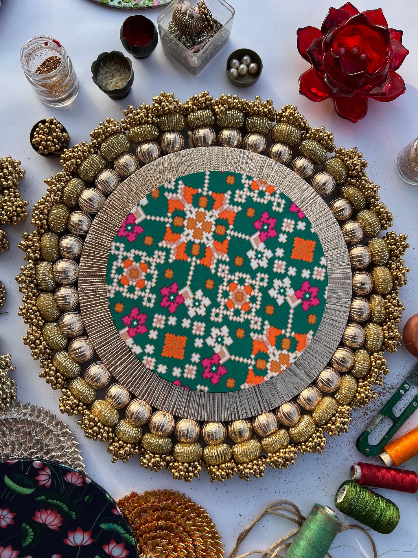 All Spirit Rangoli Platter