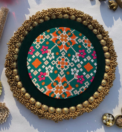 Basic Beaded Rangoli Platter