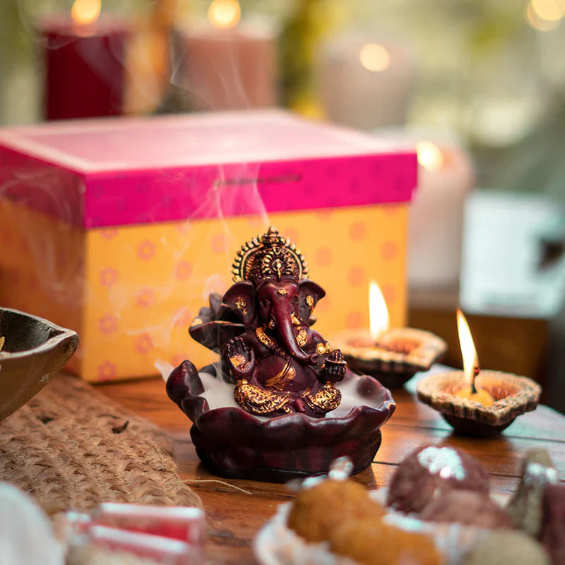 Ganesh Backflow Burner Gift Set