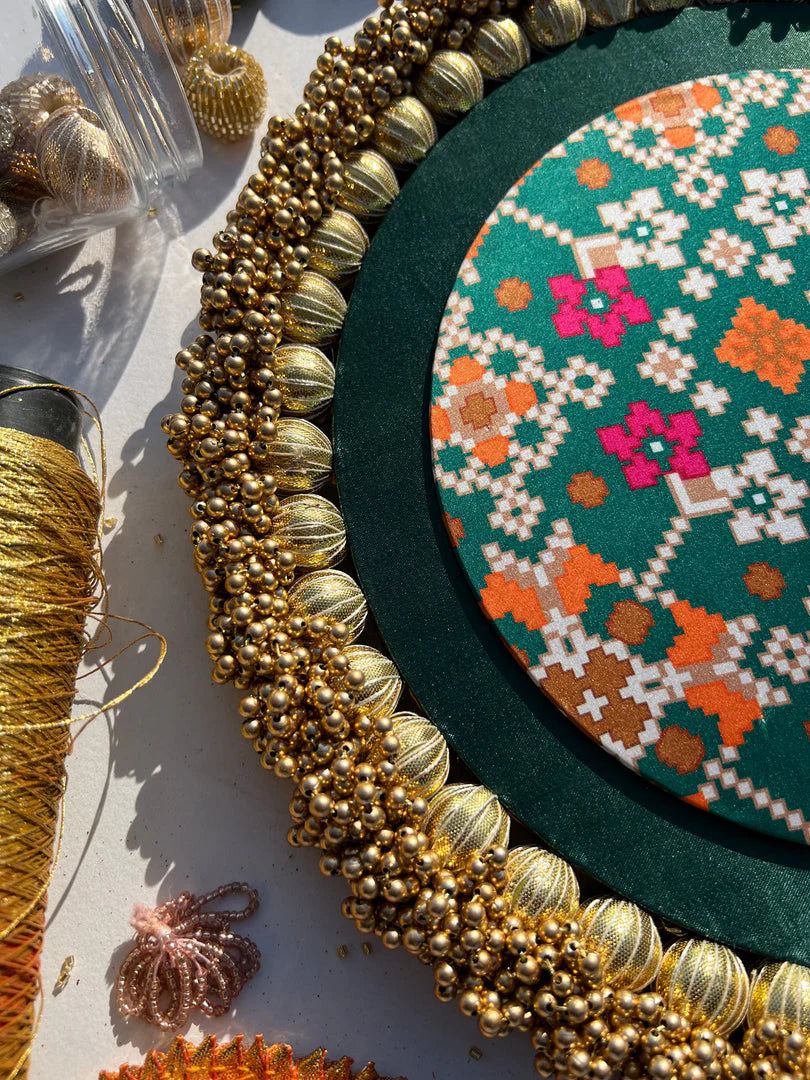 Basic Beaded Rangoli Platter