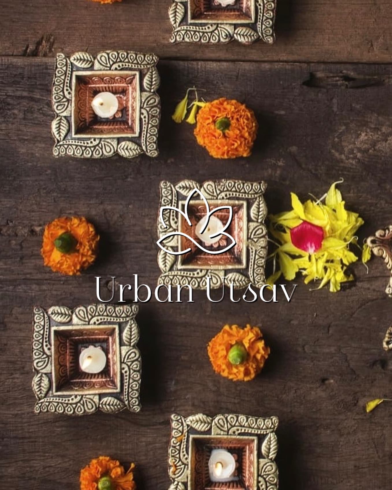 Terracotta Swastik Diya - Set of 4