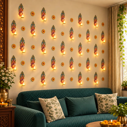 Deep Shree - Pushp - Wall Decor – Set of 12