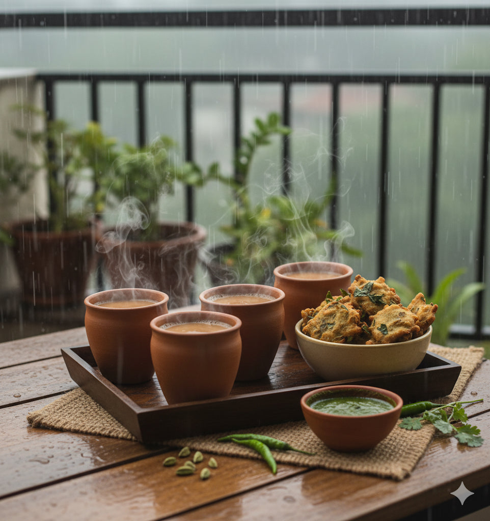 Terracotta Chai Kulhad Cups – Set of 6 | 150ml Eco-Friendly Clay Cups for Tea, Coffee & Lassi