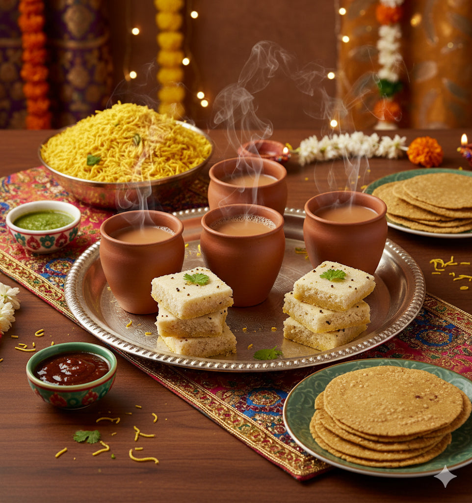 Terracotta Chai Kulhad Cups – Set of 6 | 150ml Eco-Friendly Clay Cups for Tea, Coffee & Lassi