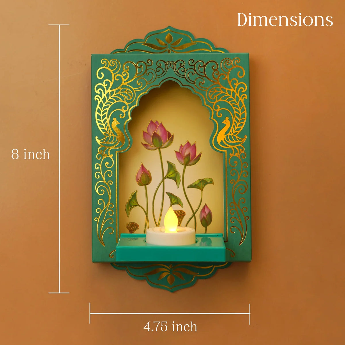 Deep Mandapam – Royal Jharokha Wall Decor Boxes - Set of 12
