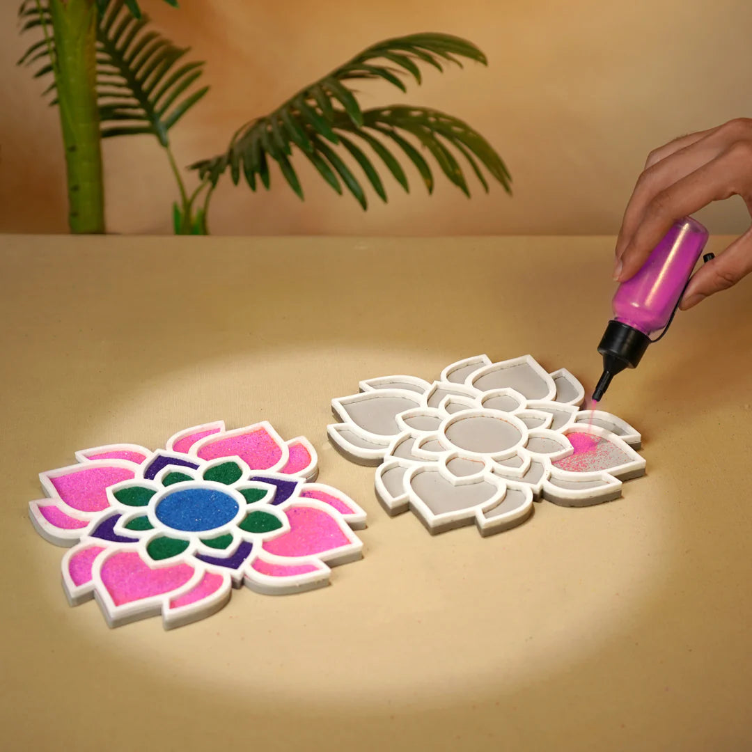 Palash Motif - Set of 10 Rangoli Stencils