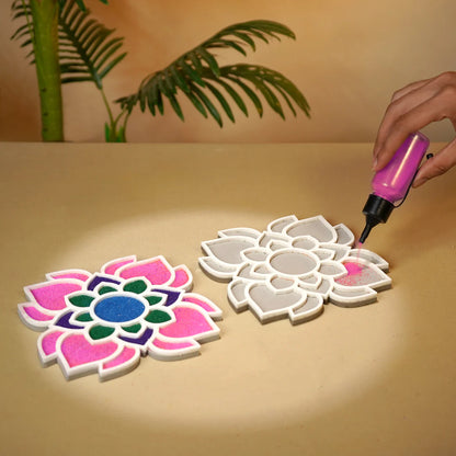 Palash Motif - Set of 10 Rangoli Stencils